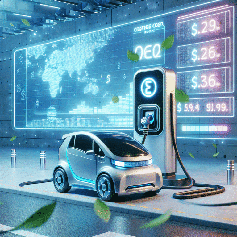 EV charging costs per kWh