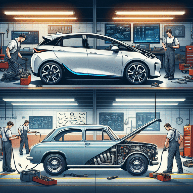 electric car maintenance vs gasoline car maintenance