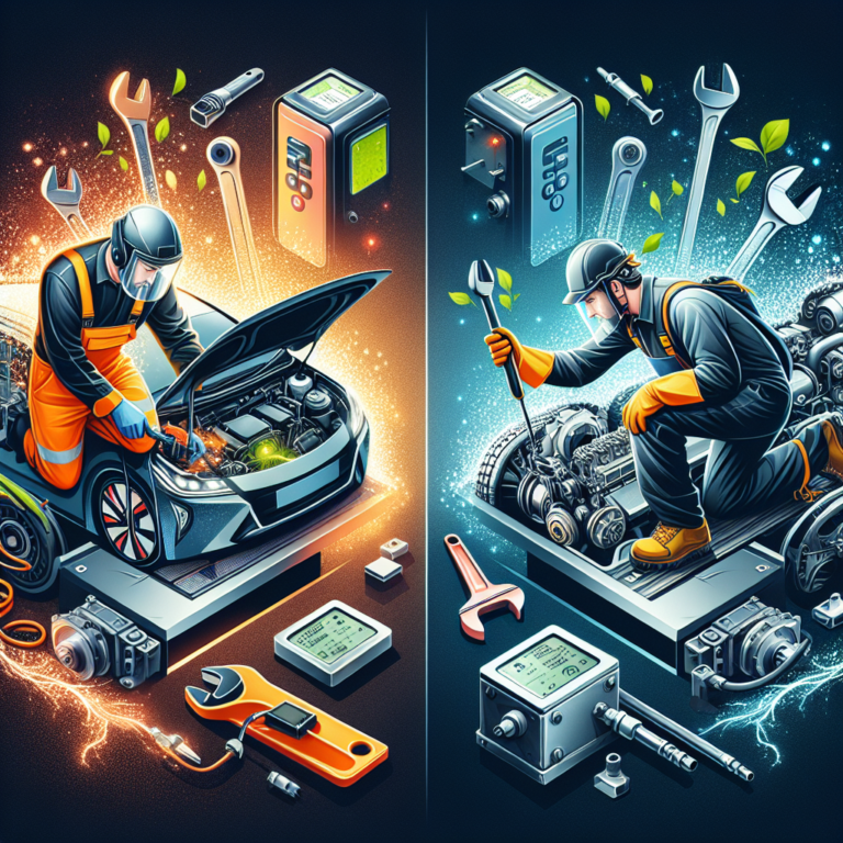 electric car maintenance vs gasoline car maintenance.